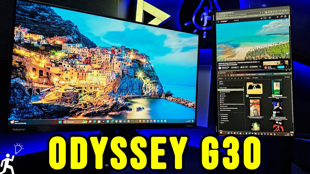 MONITOR GAMER SAMSUNG ODYSSEY G30 24" 144Hz 1ms AMD FREESYNC - YouTube