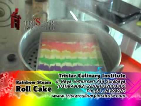 pelatihan membuat kue rainbow roll cake.flv