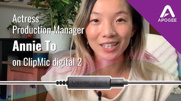 Actress / production manager on Apogee ClipMic digital 2