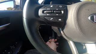 How to Adjust Steering Wheel Position in Kia Picanto III ( 2017 - now )
