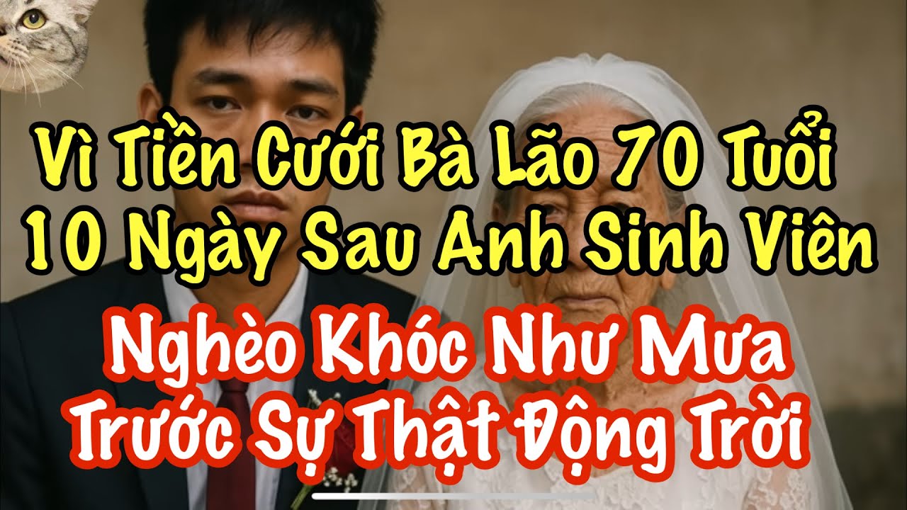 Vì Tiền Mà Cưới Bà Lão 70 Tuổi. 10 Ngày Sau Anh Sinh Viên Nghèo Khóc Như Mưa Trước Sự Thật Động Trời