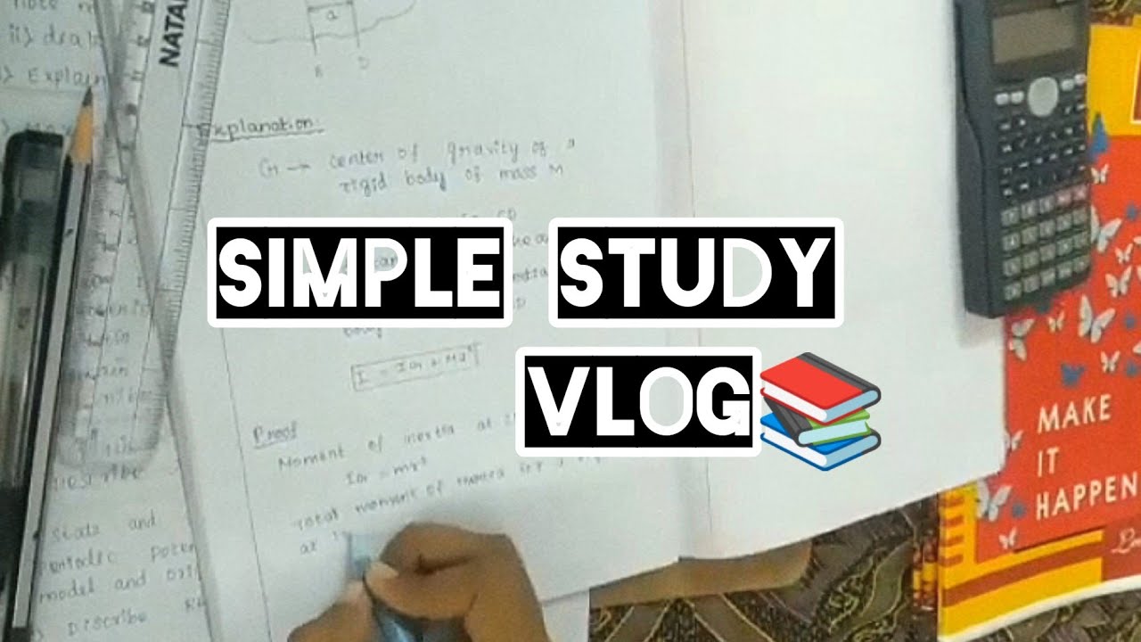 Simple study vlog 📚 for a engineering student 🥰 - YouTube