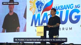 Davao mayor Baste Duterte calls on Marcos to resign