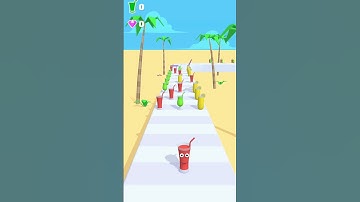 Fastest Juice Glass Running Level-47 #shorts