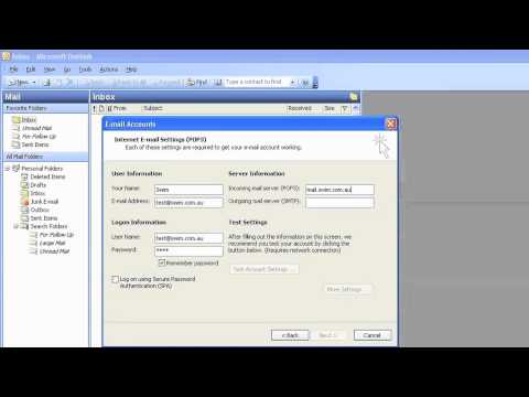 How to set up your email in Outlook 2003 on PC | SWiM Communications