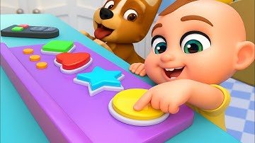 Buttons Song (Learn Shapes) + More Nursery Rhymes & Original Kids Songs | LoloFun Kids 