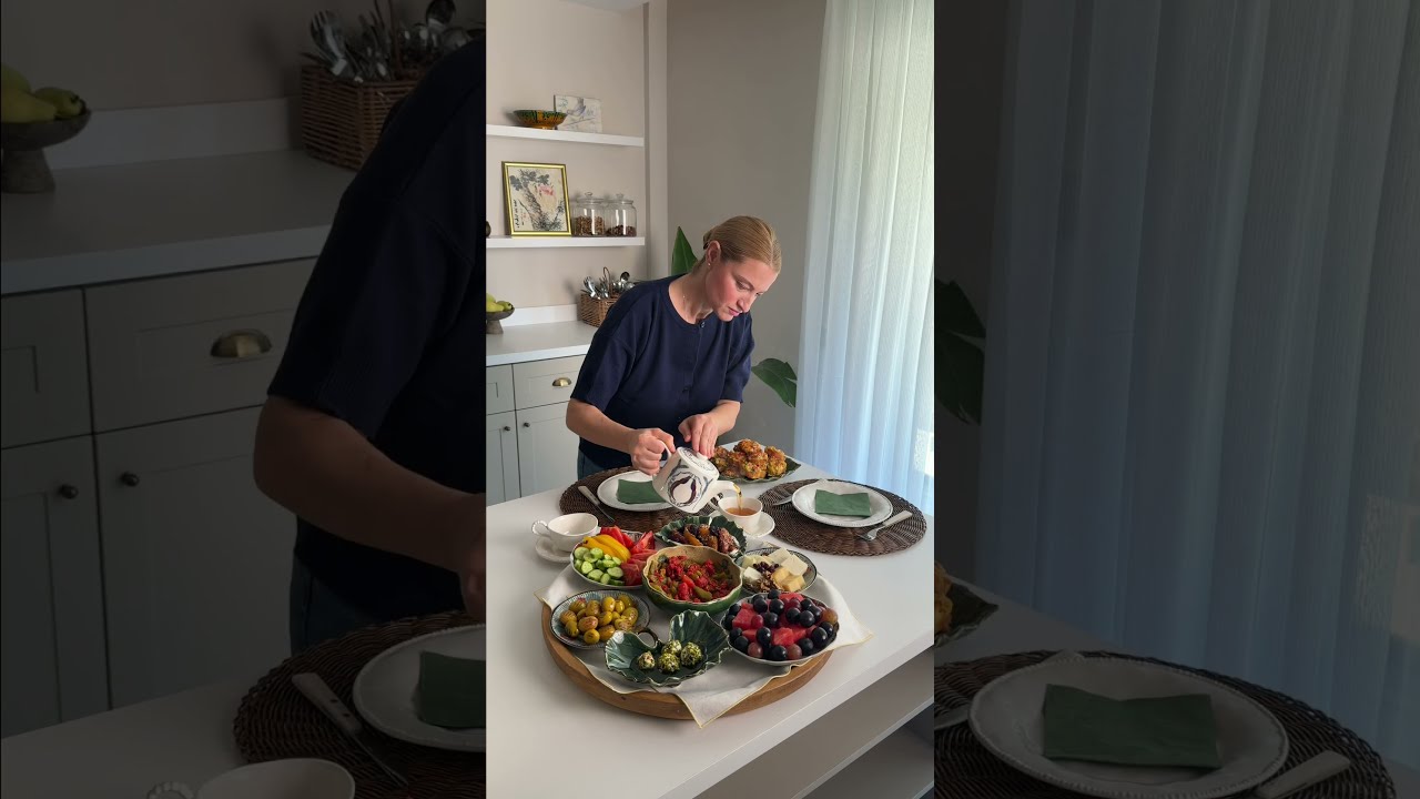 İki kişilik keyifli kahvaltı sofrası 🍳☕ #kahvaltı  #cookingvlog #yemektarifleri #misafirağırlama