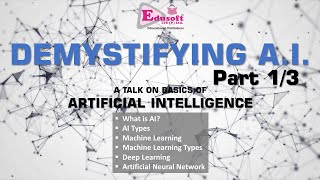 Demystifying AI - Part 1 of 3 (Artificial Intelligence CBSE Course Code 417)