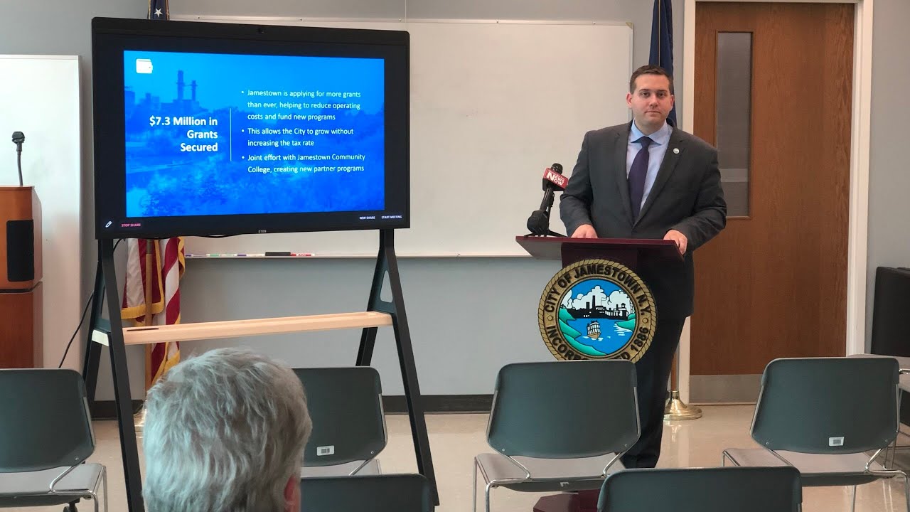 Jamestown Mayor Holds 2023 Budget Presentation YouTube