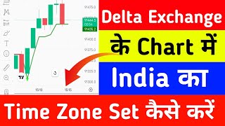 How to set India time in Delta Exchange India app chart | How to set India time zone