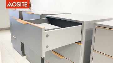 AOSITE 3/4 pull out buffer hidden slide rail