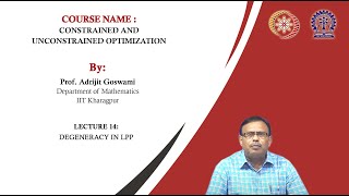 Lecture 14: Degeneracy in LPP