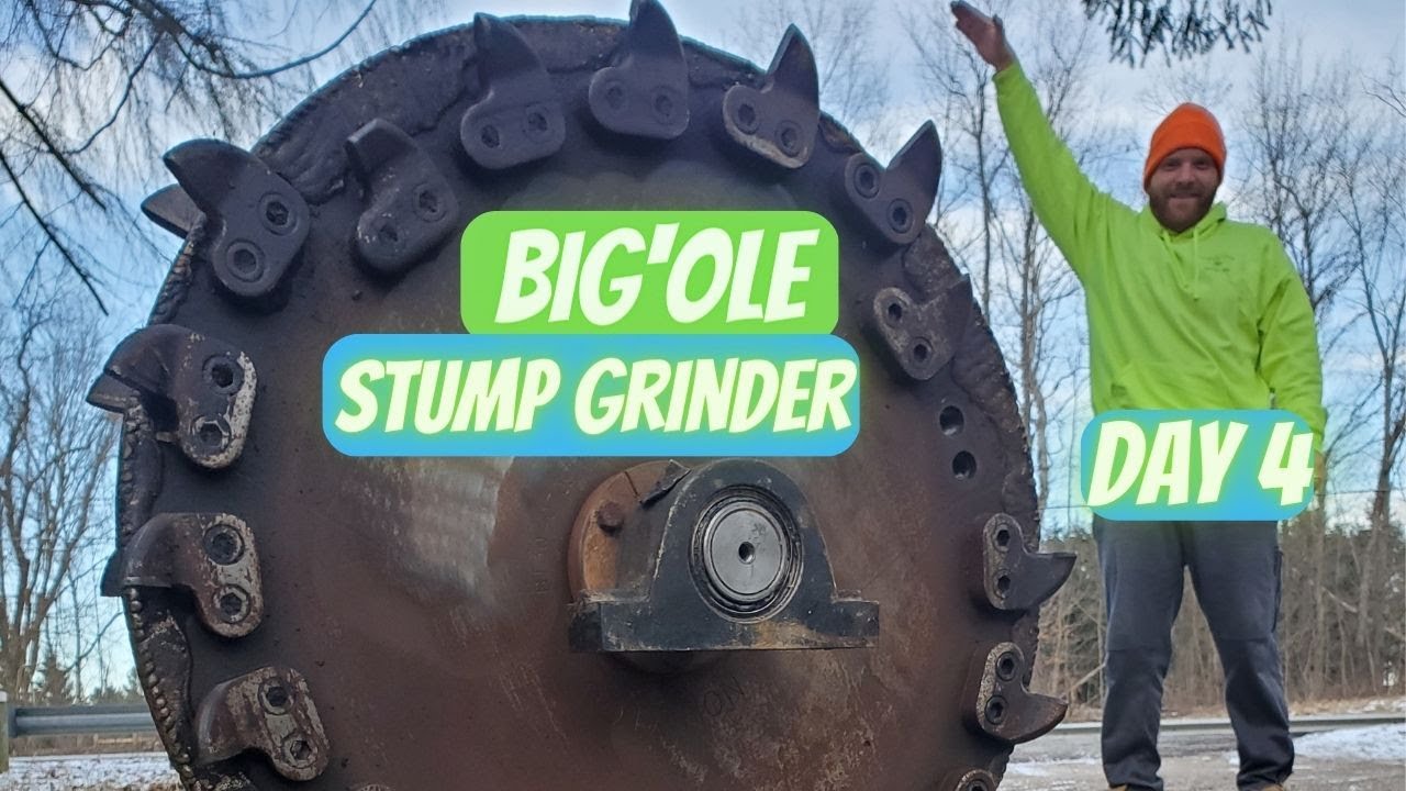 Stump grinder repairs - Final day - YouTube
