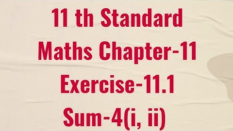 11 th Standard, Maths, Chapter- 11, Integral Calculus/ Exercise - 11.1/Sum-4(i, ii)