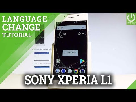 How to Change Language in SONY Xperia L1 - Langauge Settings