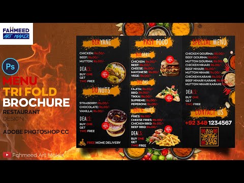 Restaurant Menu Design In Adobe Photoshop CC