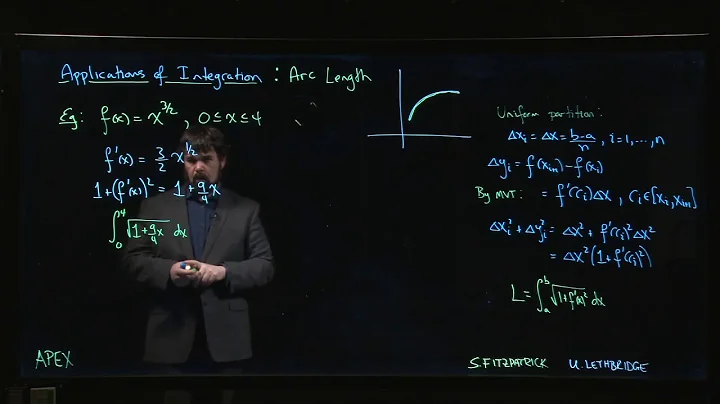 Applications of Integration: Arc Length - 02. Example 1