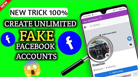 How to Create Unlimited Fake Facebook Accounts | Create Facebook Account Without Phone And Email