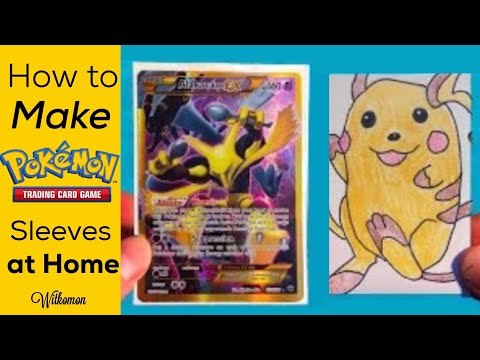 How To Make Your Own Pokemon Card Sleeves At Home Youtube