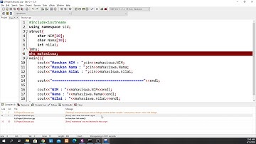 Struktur Data Pertemuan 3 Struct