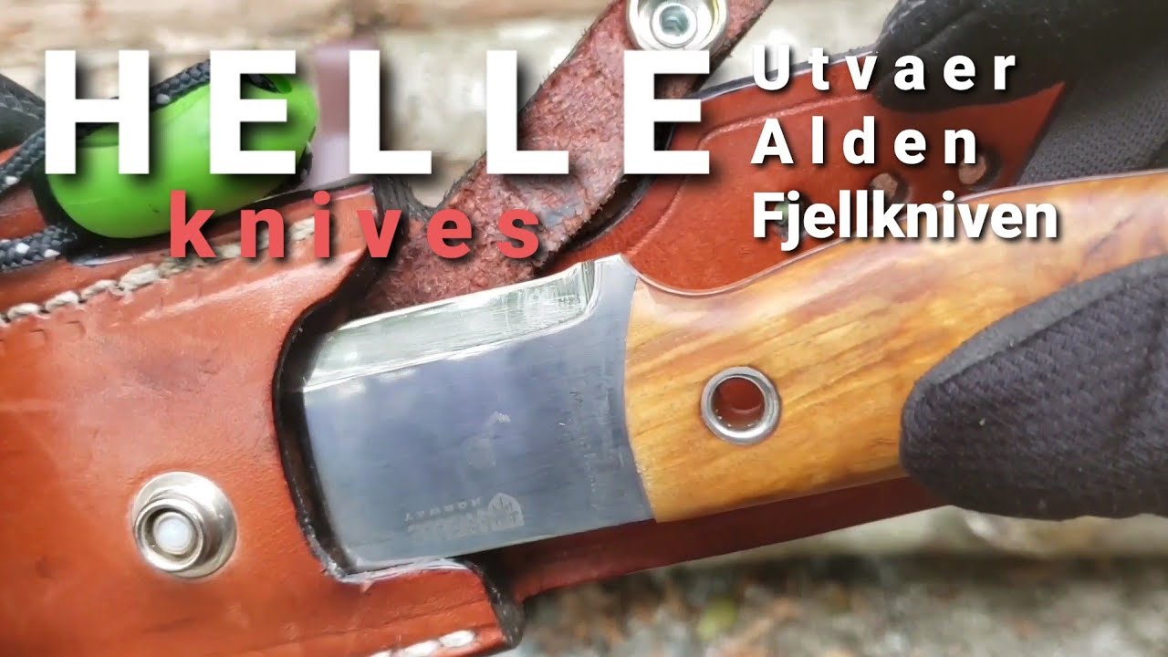 Helle knives Utvaer Alden Fjellkniven and Mora kansbol bravo1 