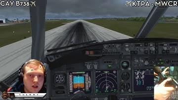 [P3D] Visual Approach into Grand Cayman with ATC | PMDG 737-800NGX