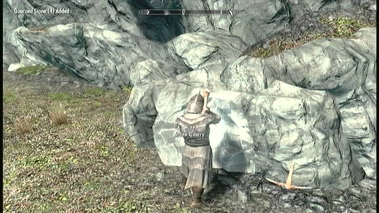 How to - Find Quarried Stone & Clay in Skyrim - YouTube