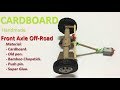 How to make RC Heavy Truck Front Axle Off Road From Cardboard