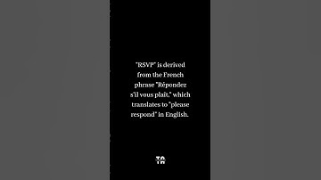Abbreviation of RSVP? | #shorts #short #abbreviations #education #facts #interesting #knowledge