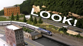 Model Railroad Scenery! WATER! (road drainage) and FIXING ISSUES! Lol