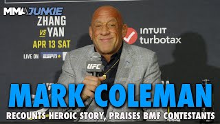 Mark Coleman Pays Tribute to Hammer After House Fire, Previews BMF Title Bout | UFC 300