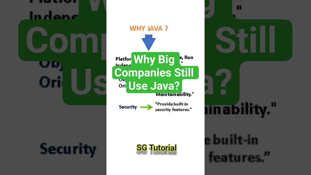 why Java #Java #LearnJava #JavaProgramming #WhyJava #Shorts #YouTubeShorts #java  #JavaForBeginners