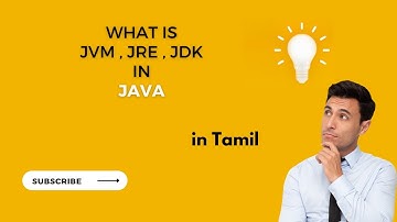 #5 JDK JRE JVM || Java tutorial for beginners in Tamil || Java in Tamil