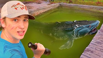 I Caught The Worlds DEADLIEST Fish in an Abandoned Pool!