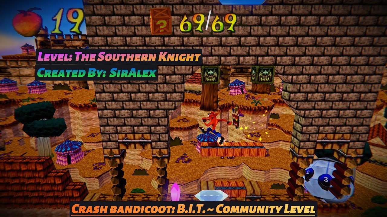 Crash Bandicoot: Back In Time (Fan Game): Custom Level - The Southern Knight