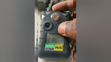 Calibration of MSA ALTAIR H2S single gas detector and H2S ALTAIR PRO single gas detector