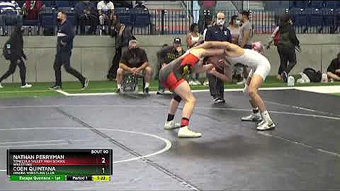 High School Boys 132 Coen Quintana Dinuba Wrestlin...