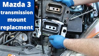 How to replace 20042013 Mazda 3 transmission mount