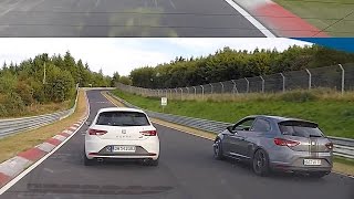 3 x Seat Leon Cupra - Fun on crowded Nürburgring Nordschleife