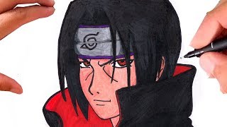 Desenho de Itachi Uchiha de Naruto para colorir