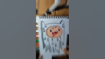 Drawing FINN from Adventure Time with Ohuhu Markers !  Dripping Finn  #easydrawing  #shortsart