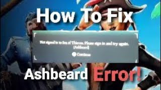 Sea Of Thieves PS5 | Ashbeard Error Problem Easy Fix @EvilRuler97 