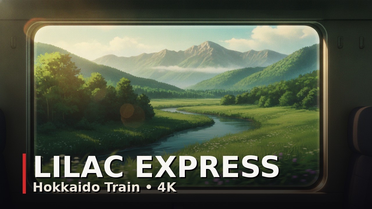 Japan Train Window View 🚆 Hokkaido's Lilac Express [4K Relaxing] - YouTube
