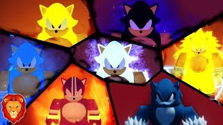 All Sonic The Movie Transformations On Roblox Sonic Simulator Leon Picaron