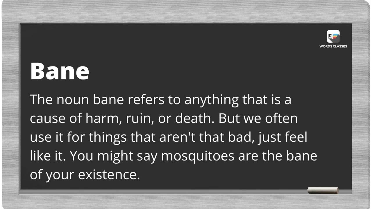 Bane Meaning Word pronounce English Speaking Practice English