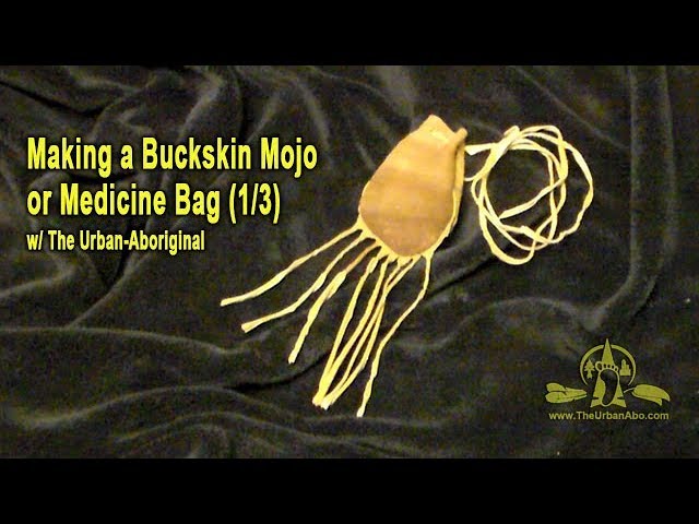 Handmade beaded medicine bag, buckskin leather pouch – Thunder Rose Leather
