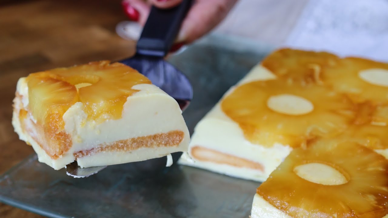 Sobremesa de Ananás Deliciosa (Sem Forno)