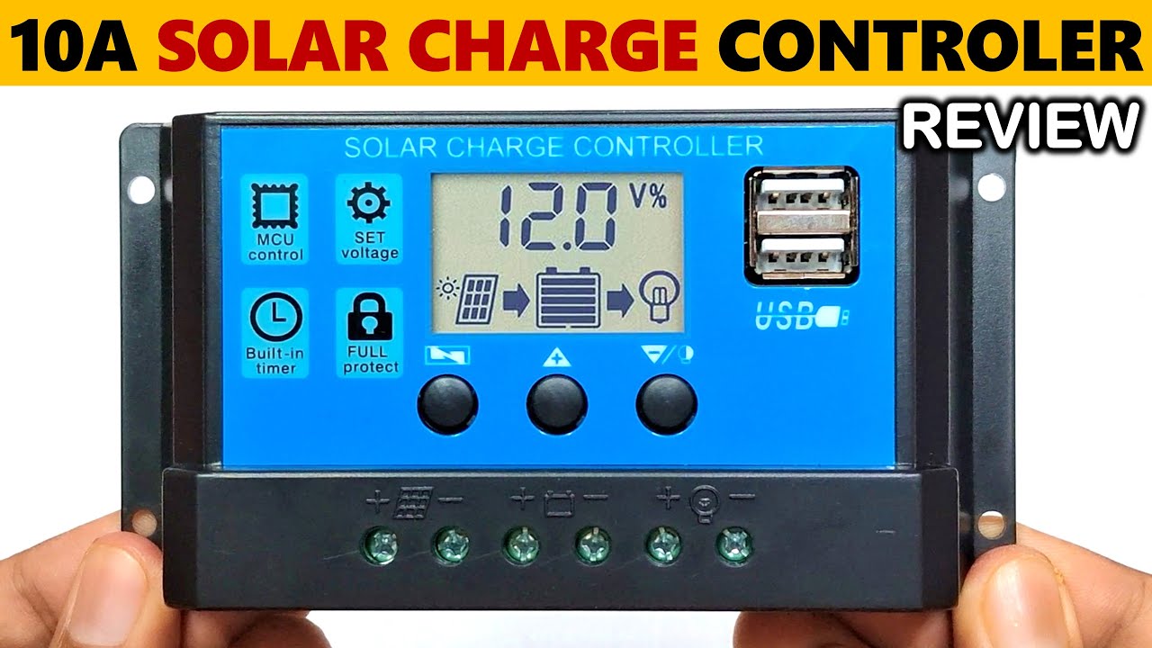 How To Use Solar Charge Controller Easy - 10A PWM Solar Charge Controller Review - Gyan Unboxer TV