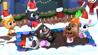My Talking Tom Friends - Snowman & Home Tree - Christmas Dress up Games screenshot 5