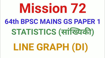 Mission 72 64th BPSC MAINS GS PAPER 1 STATISTICS (सांख्यिकी)  STUDY NIKETAN